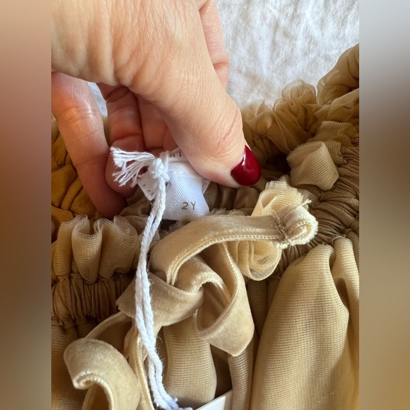 Jamie Kay Champagne tulle skirt 2Y NWT - Picture 2 of 3